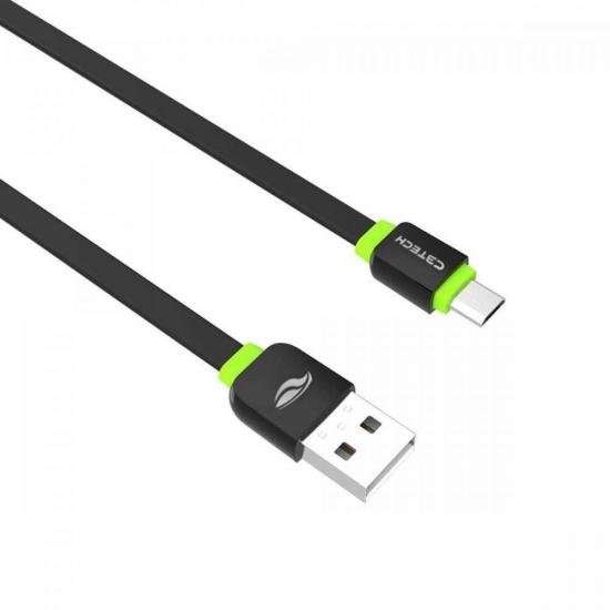 Cabo USB x Micro USB CB-100 1m Preto C3Tech