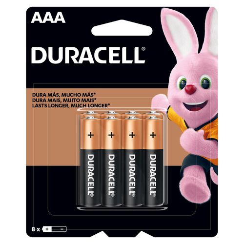 Pilha Alcalina 1,5v AAA MN2400 (C/8 Pilhas) Duracell 