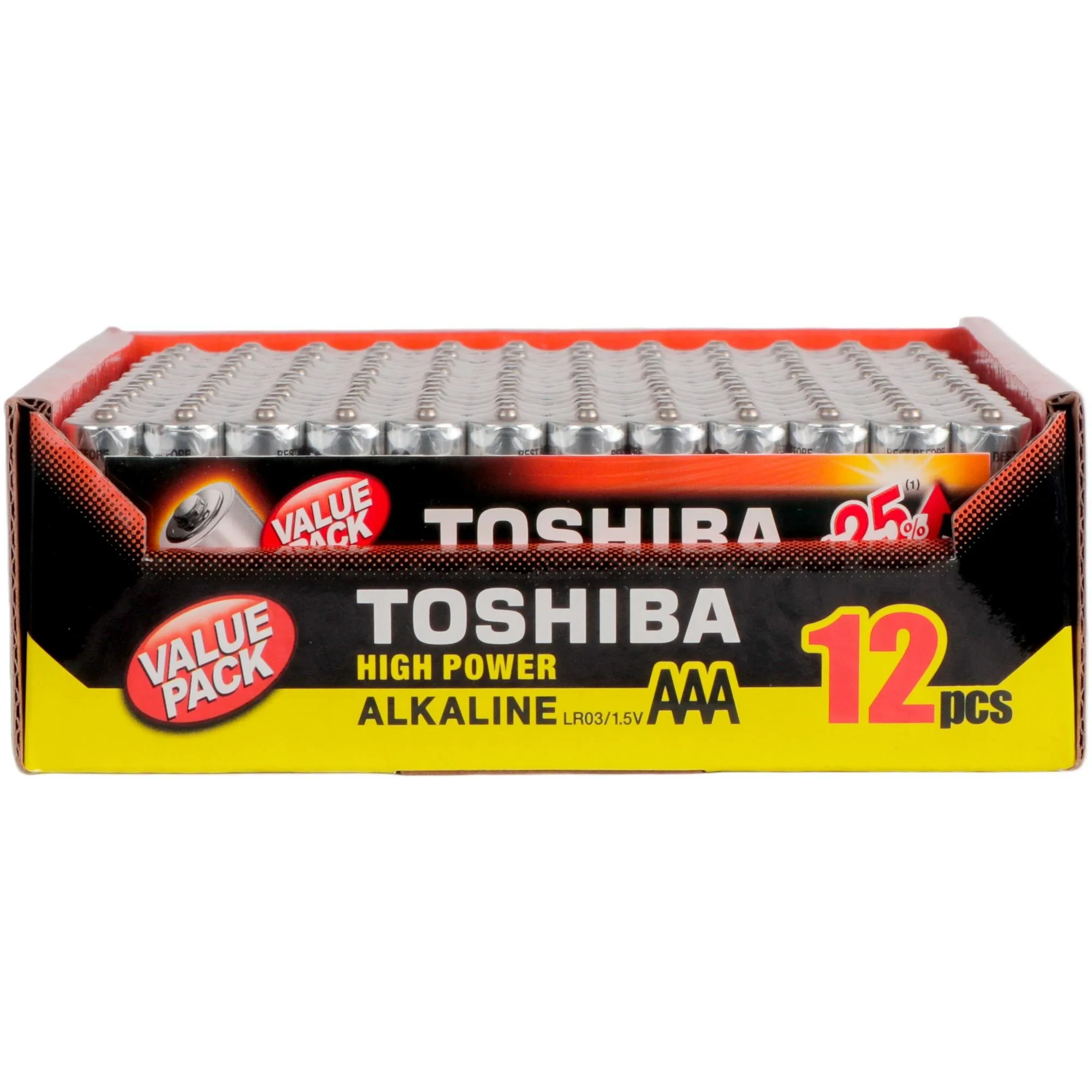 Pilha Alcalina AAA 1,5V LR03GCP (C/12 Pilhas) Toshiba