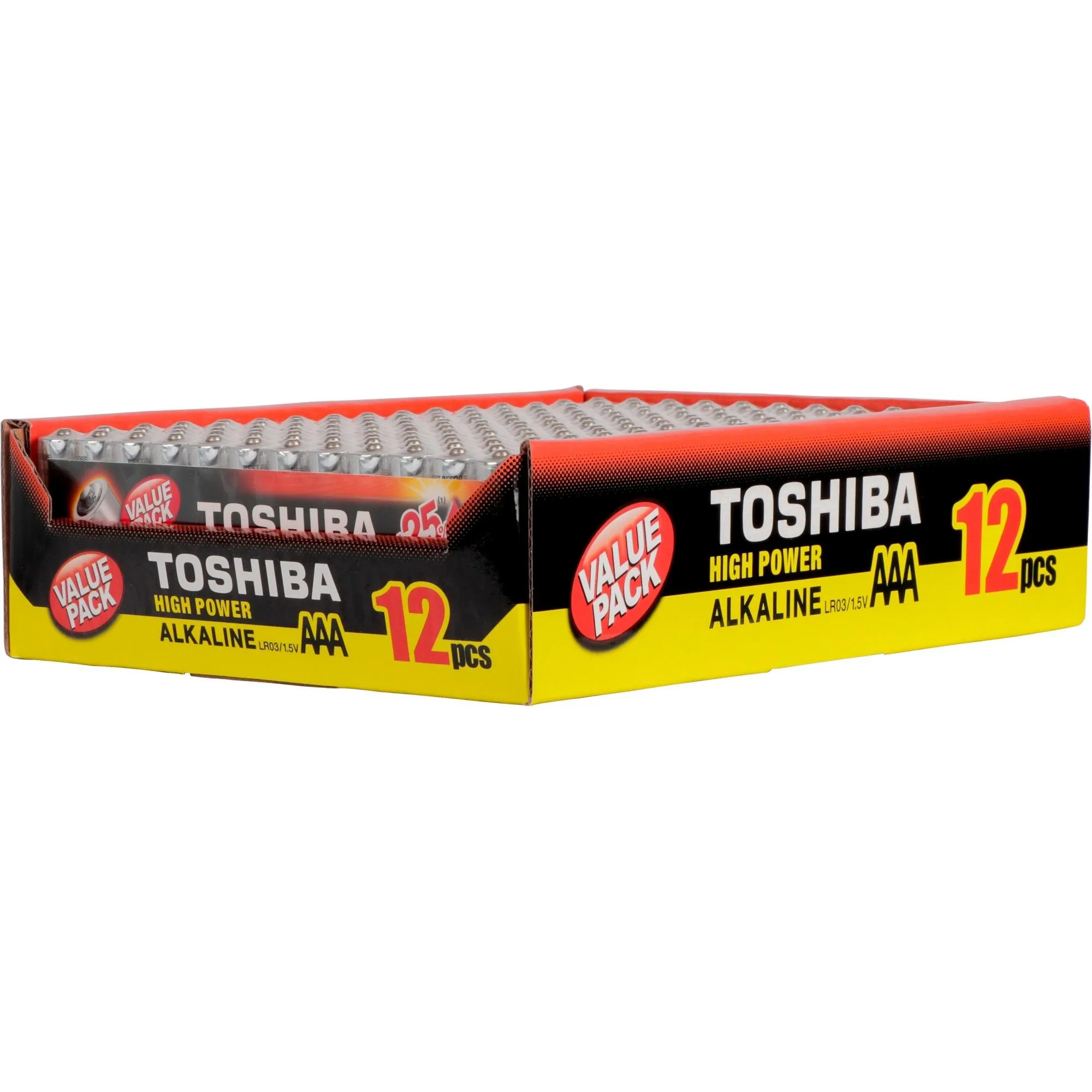 Pilha Alcalina AAA 1,5V LR03GCP (C/12 Pilhas) Toshiba