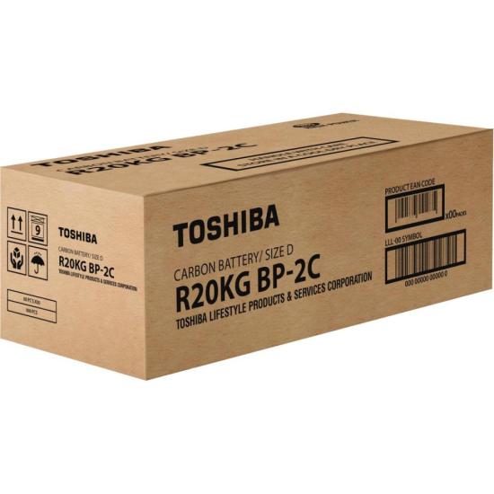Pilha Zinco D 1,5V R20KG (C/2 Pilhas) Toshiba
