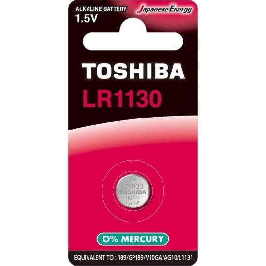 Pilha Botão Alcalina LR1130 (C/1 Pilha) Toshiba