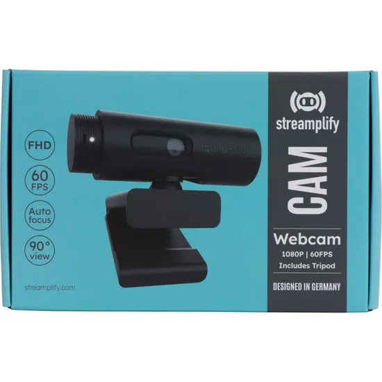 Webcam Streamplify Full HD 60FPS Preta