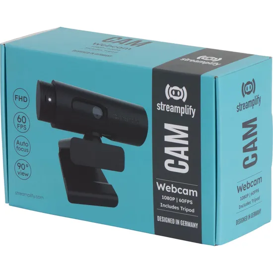 Webcam Streamplify Full HD 60FPS Preta