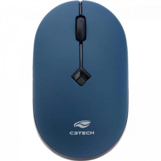 Mouse Sem Fio C3TEech M-W60BL RC Nano 1600DPI Azul