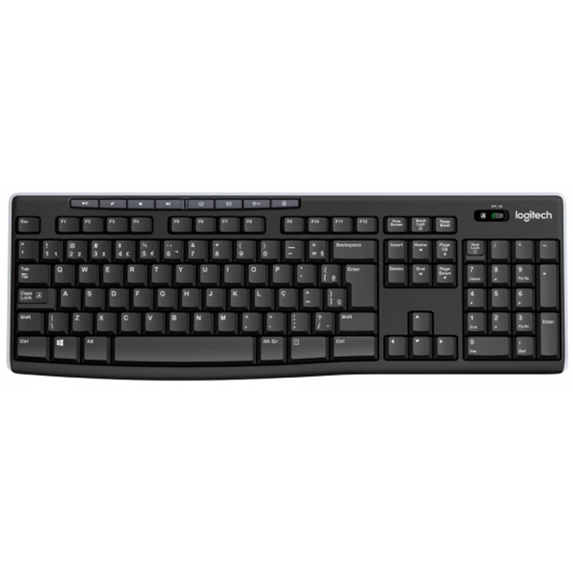 Teclado Sem Fio LOGITECH K270 Preto