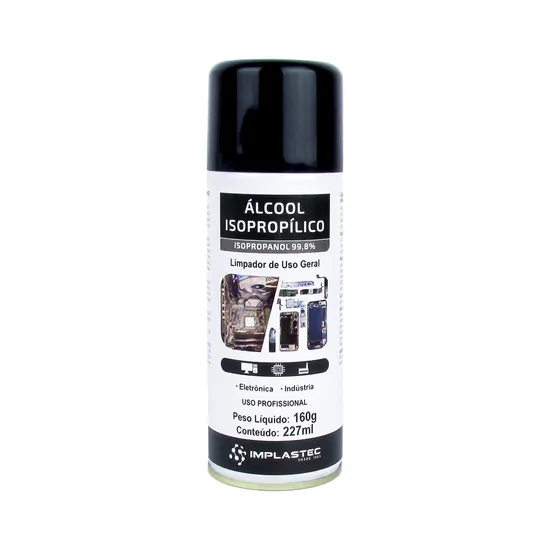 Álcool Isopropílico Aerossol 227ML Implastec