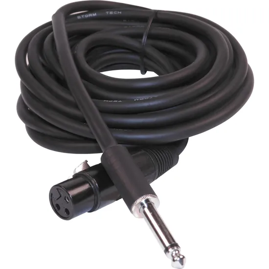 Cabo P10 Mono x XLR 10m Serie Titan Niquel CBMC0014 Storm