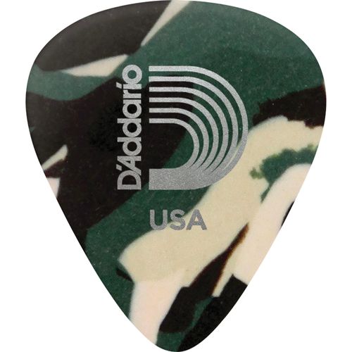 Palheta D\'Addario Celuloide Leve Camuflada