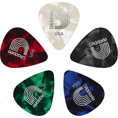 Palheta D\'Addario Celuloide Média Sortidas (c/10)