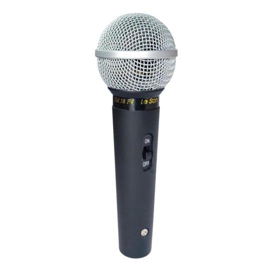 Microfone Profissional Leson SM58 P4 Clássico