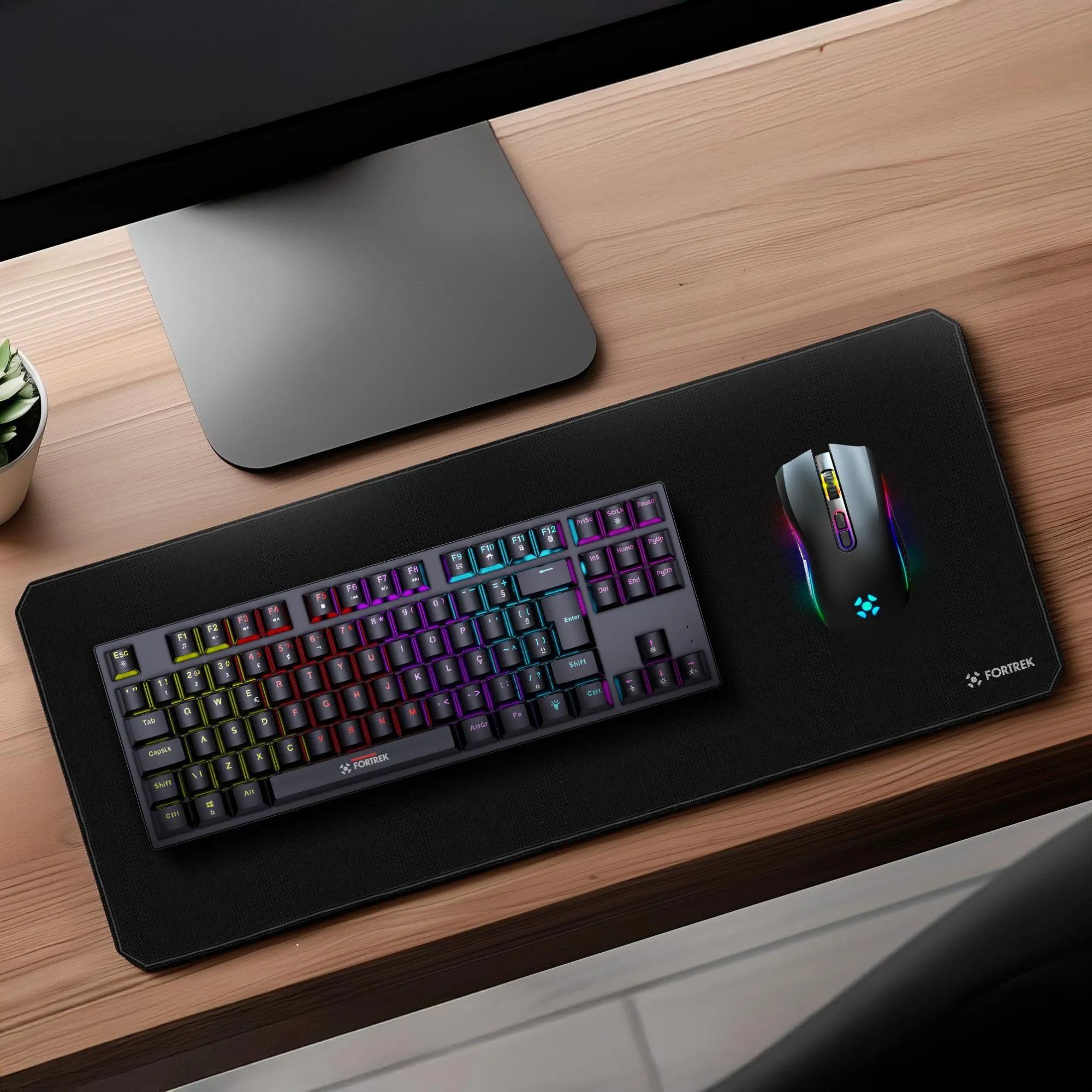 Mouse Pad Gamer Fortrek Speed MPG103 (800x300mm) Vermelho