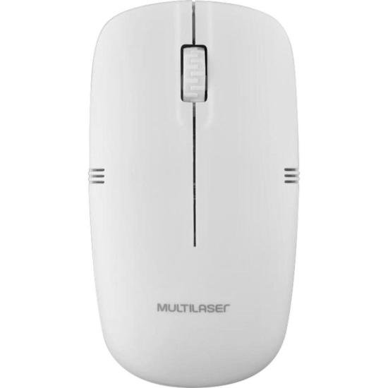 Mouse Sem Fio Multilaser MO286 Lite 2.4ghz 1200dpi USB Branco