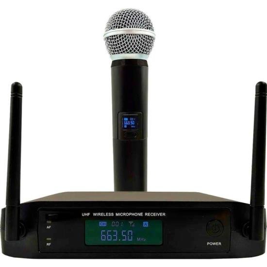 Sistema de Microfone Sem Fio Leson LS-901 Digital+ Preto