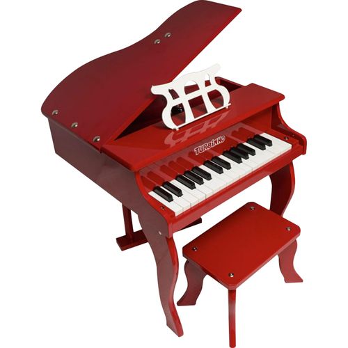 Mini Piano Infantil de Cauda Turbinho 30 Vermelho