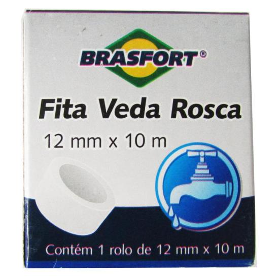 Fita Veda Rosca 12mmx10m Brasfort