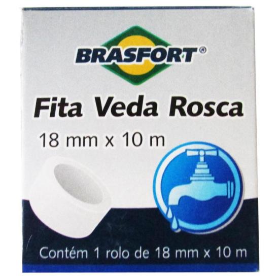 Fita Veda Rosca 18mm/10m Brasfort