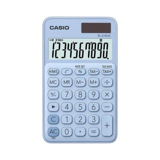 Calculadora De Bolso Casio SL-310UC 10 Dígitos Azul Claro