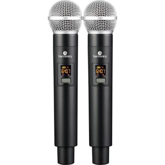 Microfone Sem Fio Harmonics HSF-200 Duplo