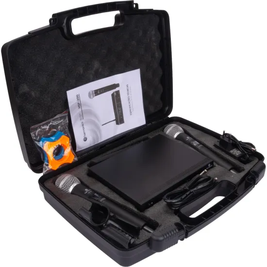 Microfone Sem Fio Harmonics HSF-200 Duplo
