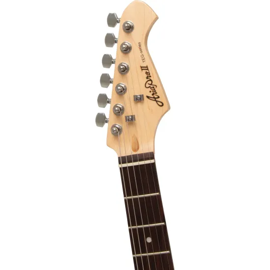Guitarra Aria Pro II TEG-002 Black With Red Tortoise Pickguard