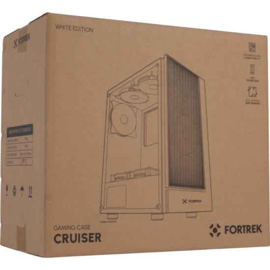 Gabinete Gamer Fortrek Cruiser Mid Tower RGB Branco