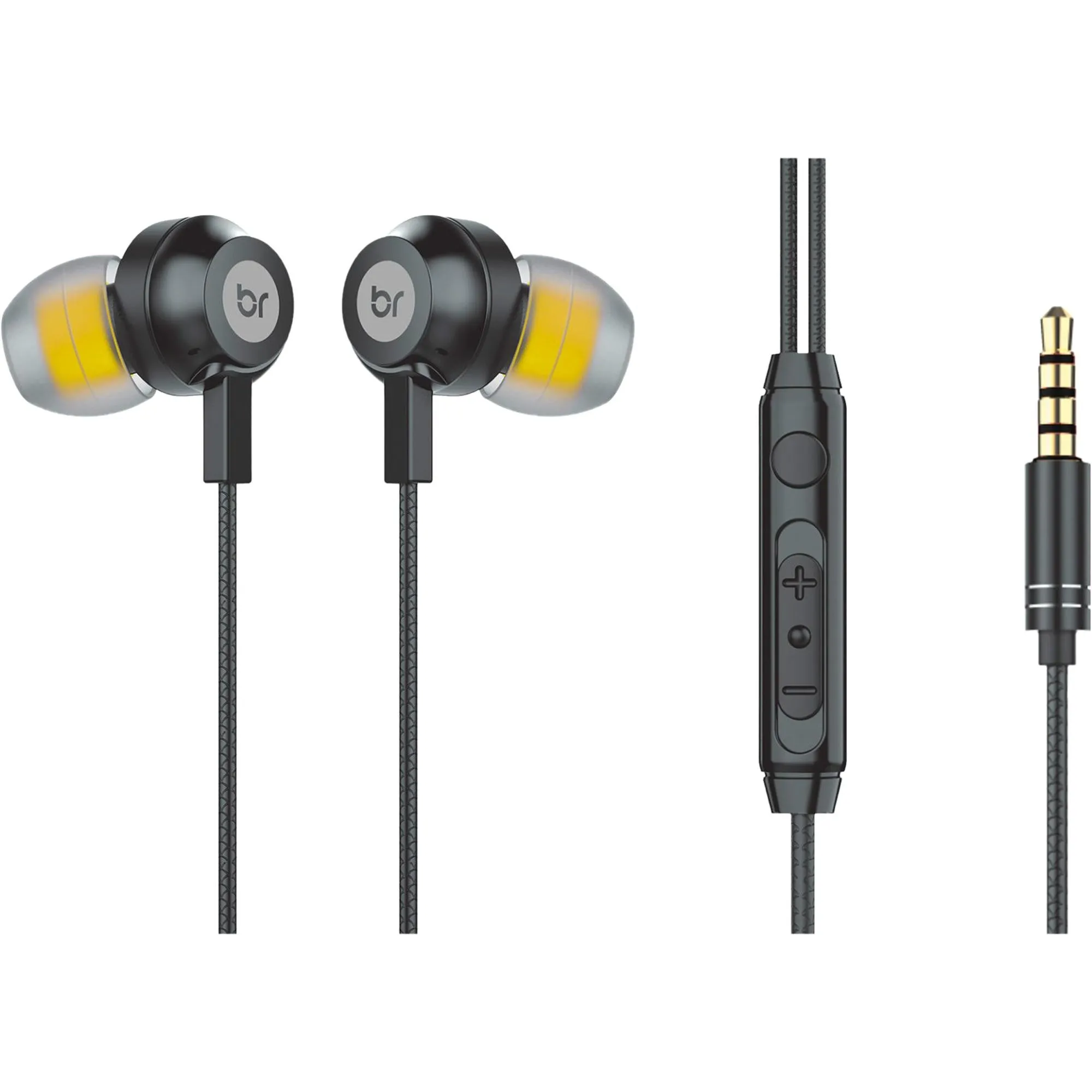Fone de Ouvido Bright Ghost Com Microfone P3 Preto