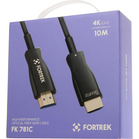 Cabo HDMI Fibra Óptica 4k FK781C 10m Fortrek