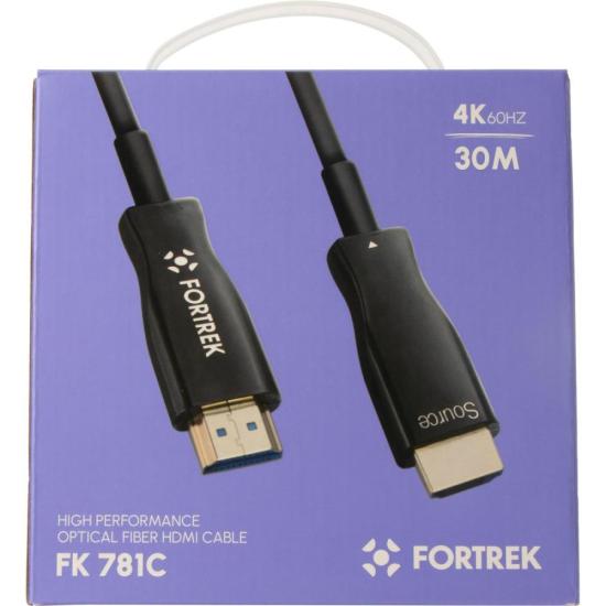 Cabo HDMI Fibra Óptica 4k FK783C 30m Fortrek