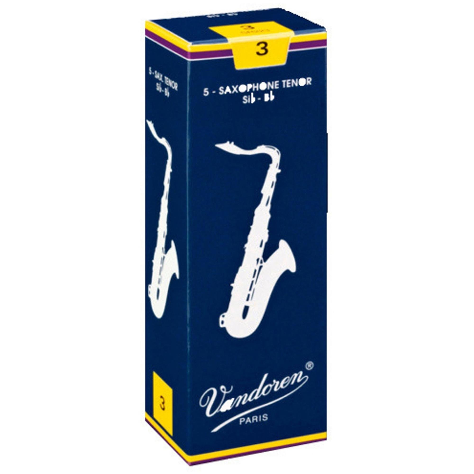 Palheta Tradicional Para Saxofone Tenor 3 Vandoren SR223