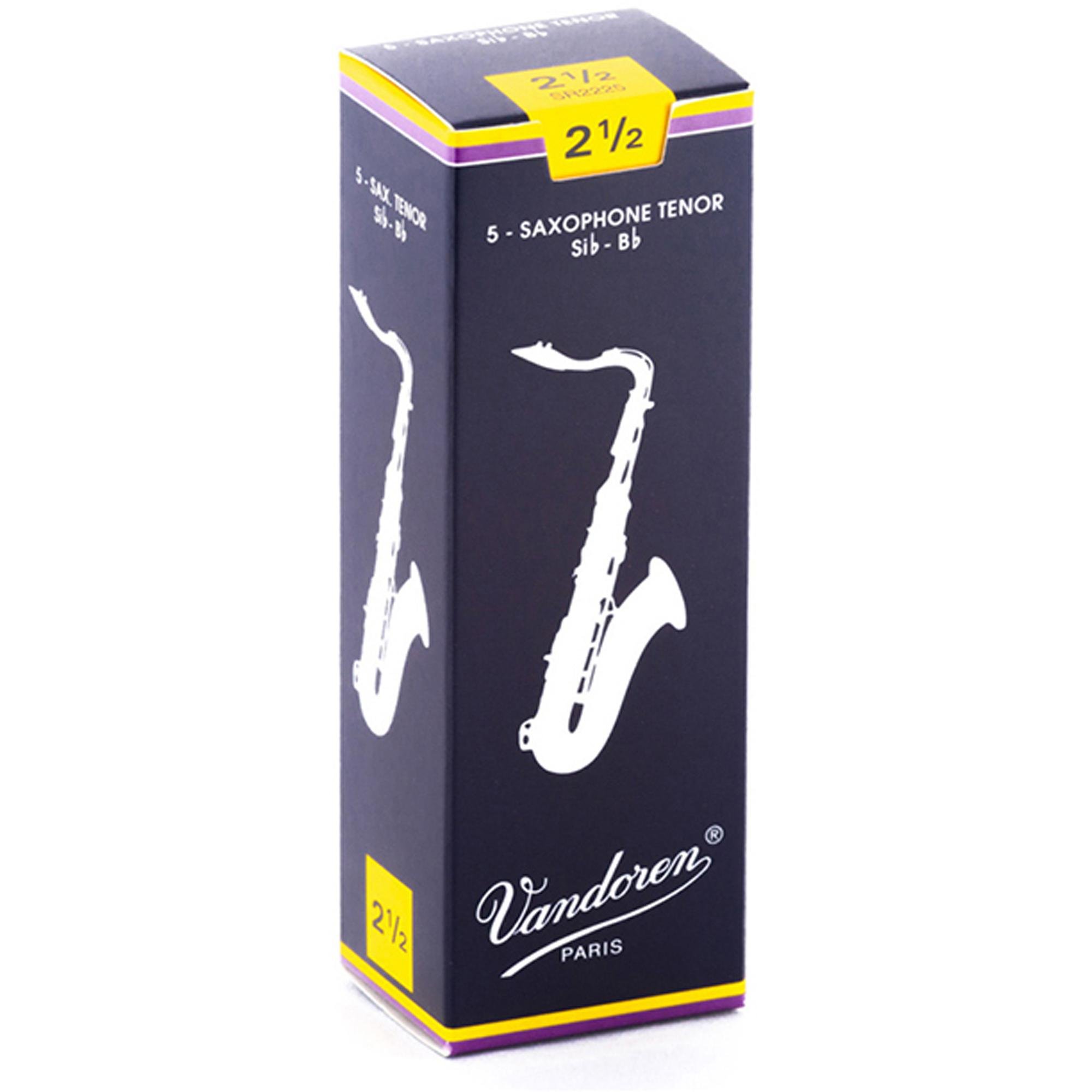 Palheta Tradicional Para Saxofone Tenor 2 ½ Vandoren SR2225