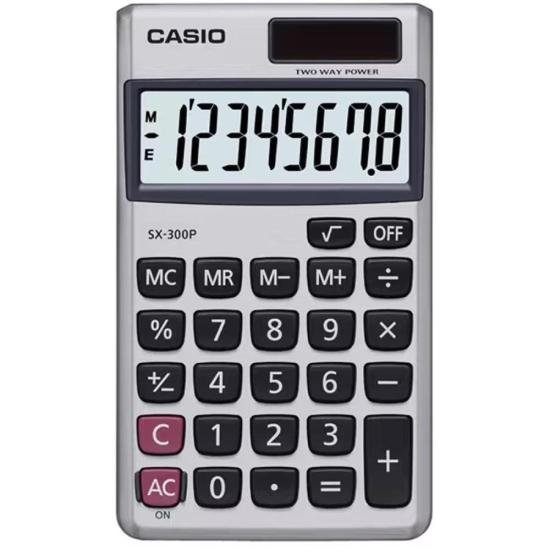 Calculadora De Bolso Casio SX300P 08 Dígitos Prata