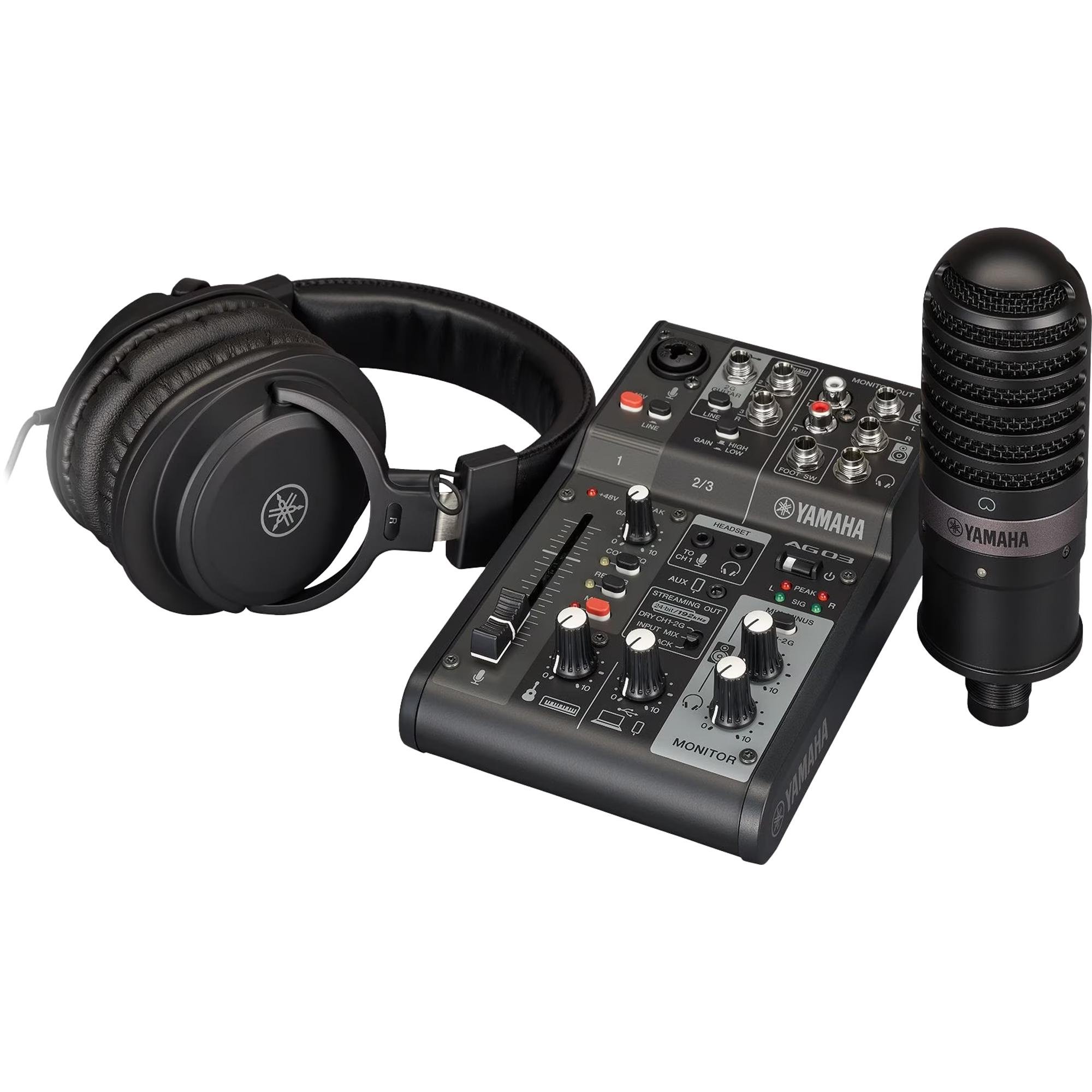 Kit Streaming Yamaha AG03MK2 LSPK Preto