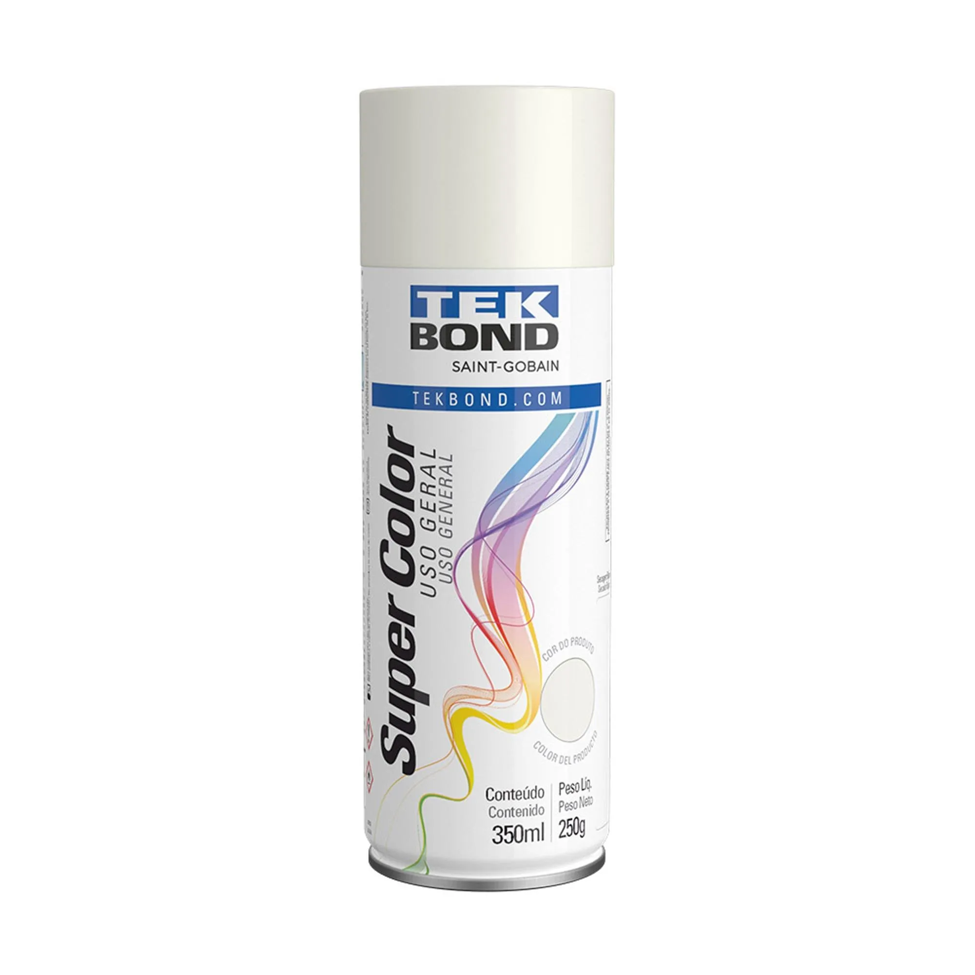 Tinta Aerossol Branco Brilhante 350ml Tekbond