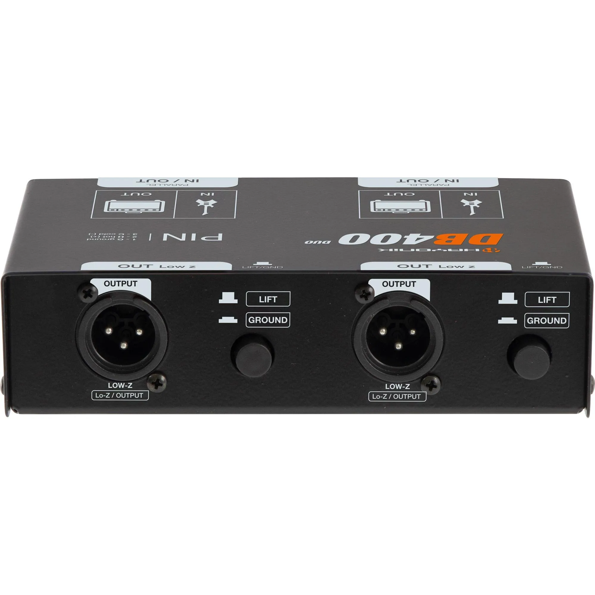 Direct Box Passivo Duplo Hayonik DB400-2 Preto - Hayamax