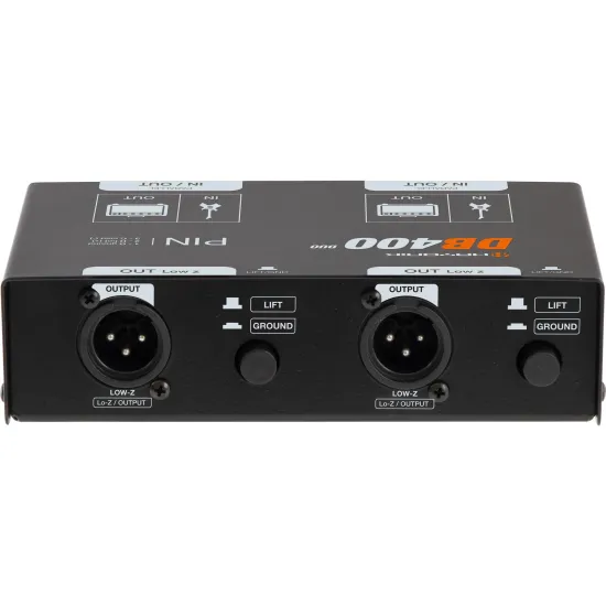 Direct Box Passivo Duplo Hayonik DB400-2 Preto - Hayamax