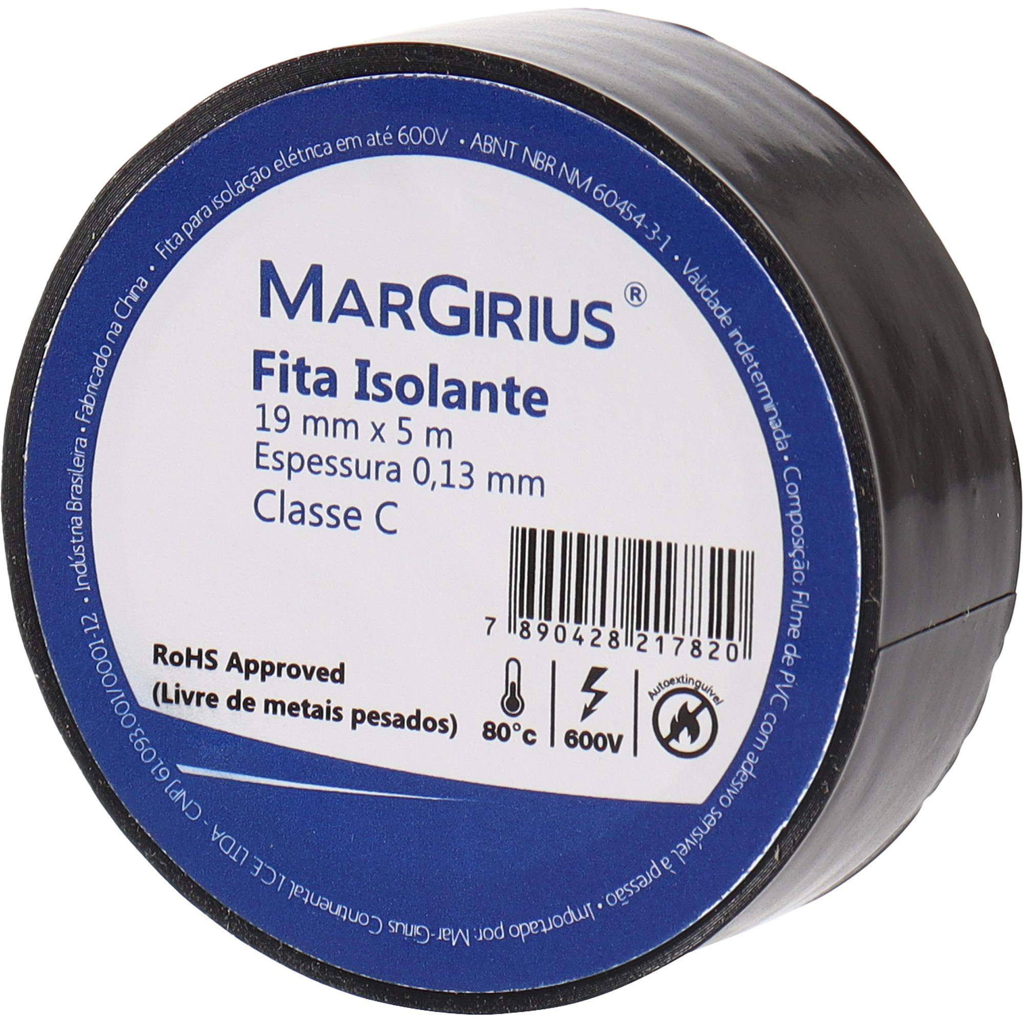 Fita Isolante 19mm 5m Classe C Margirius