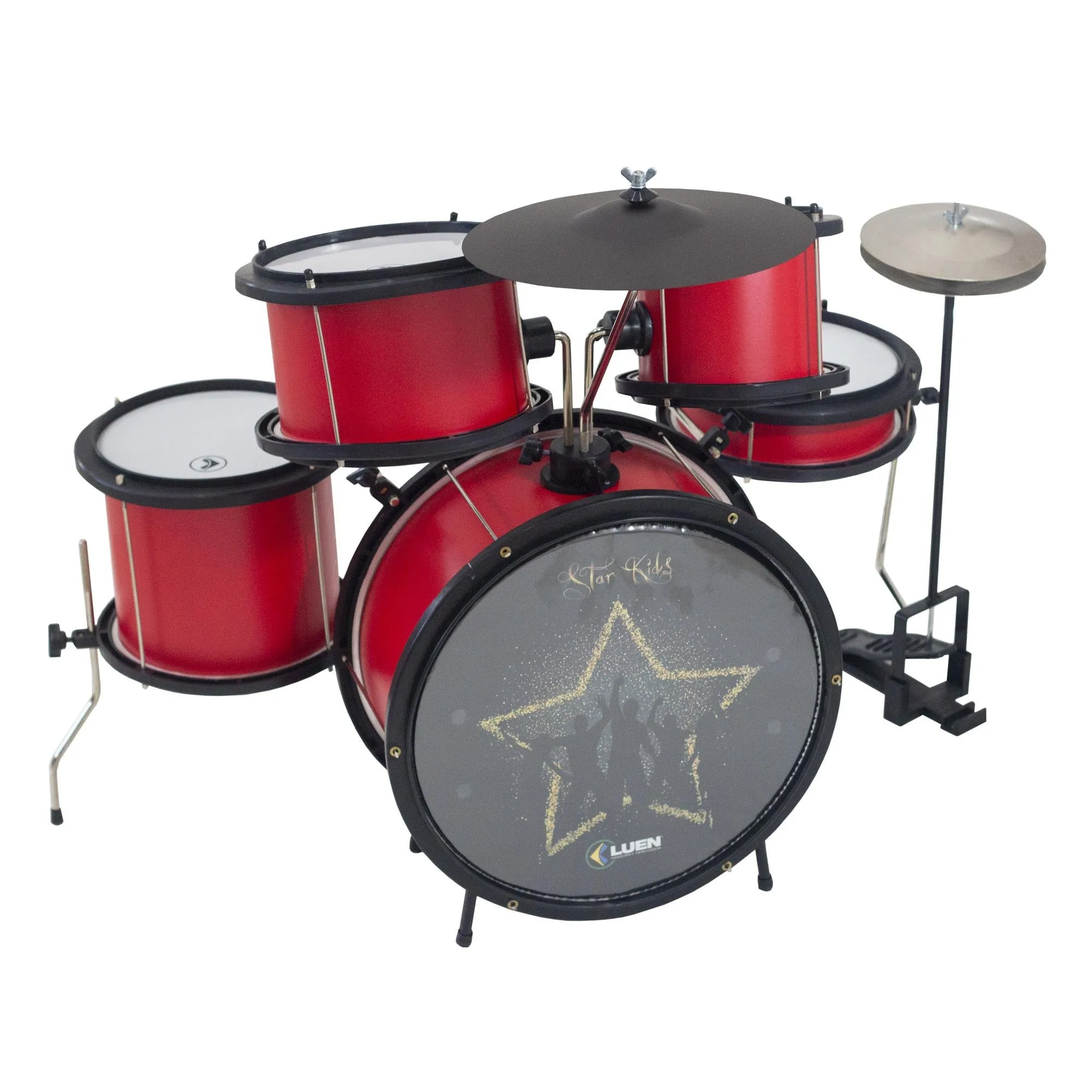 Bateria Infantil Luen Star Kids Vermelho - Hayamax