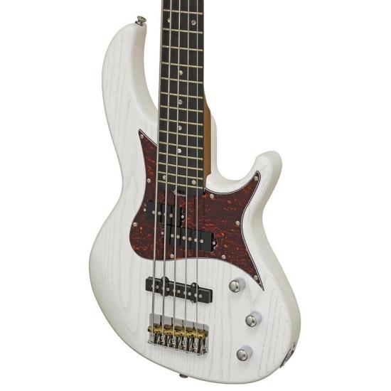 Contrabaixo Aria Pro II 313-MK2/5 Detroit 5 Cordas Open-Pore White