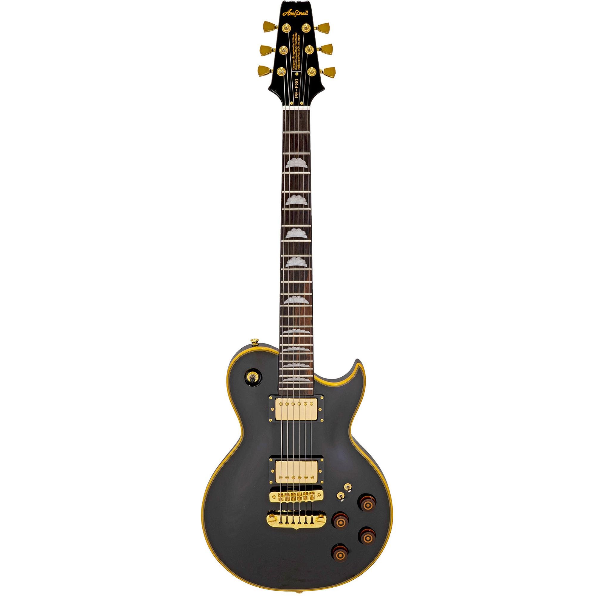 Guitarra Aria Pro II PE-F80 Black Top