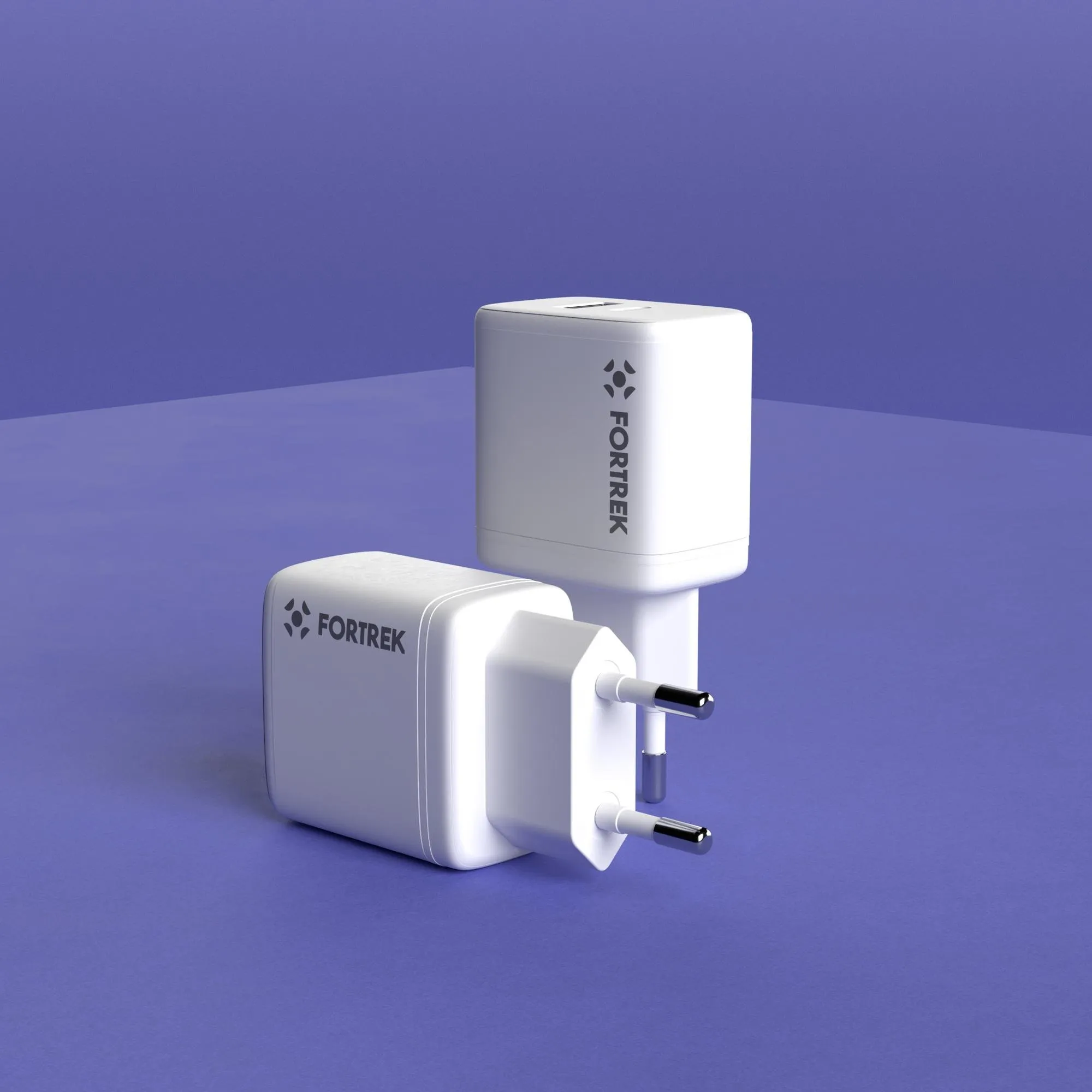 Carregador Universal DUAL USB-C e USB-A Fortrek FK 110B