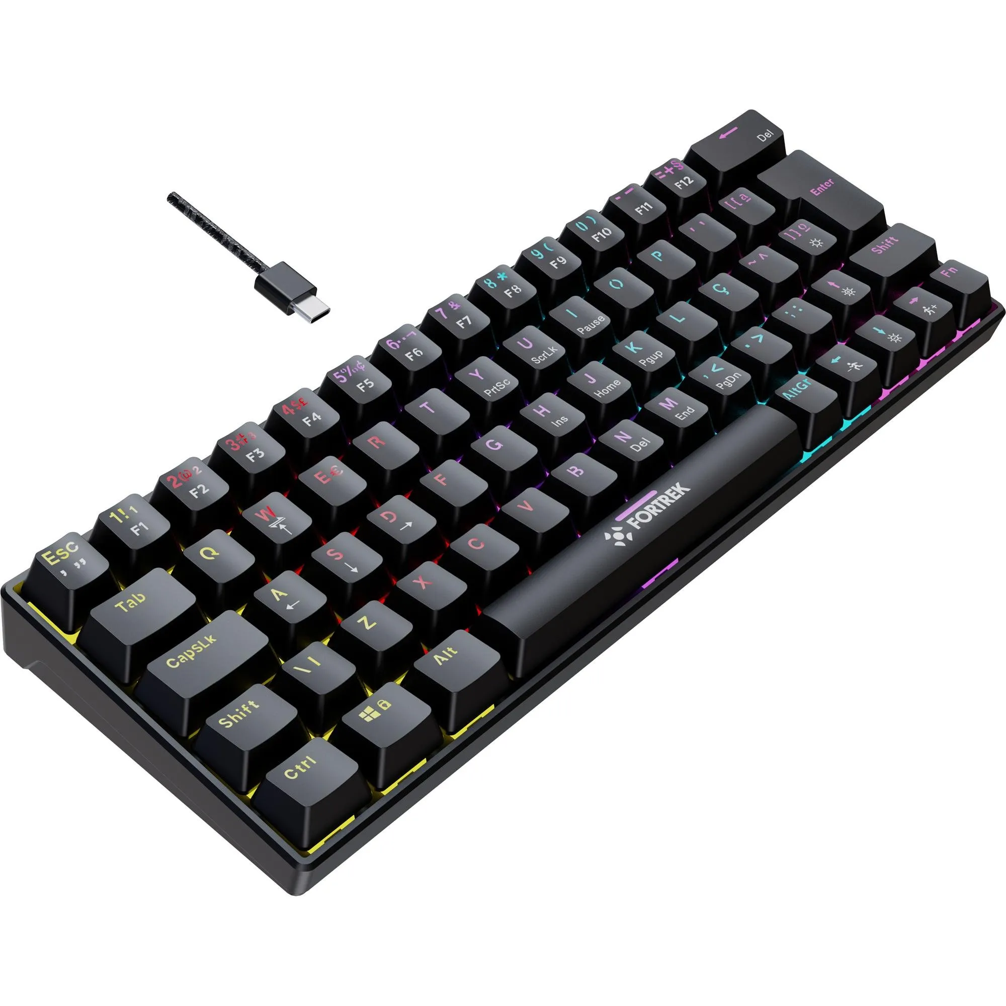 Teclado Gamer Mecânico Fortrek Gravity 65 Compact Switch Outemu Red B