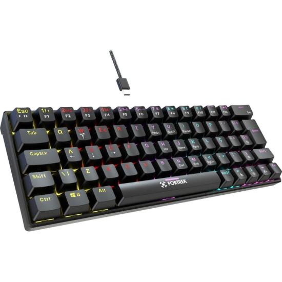 Teclado Gamer Mecânico Fortrek Gravity 65 Compact Preto