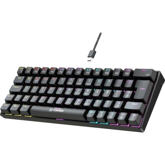 Teclado Gamer Mecânico Fortrek Gravity 65 Compact Preto