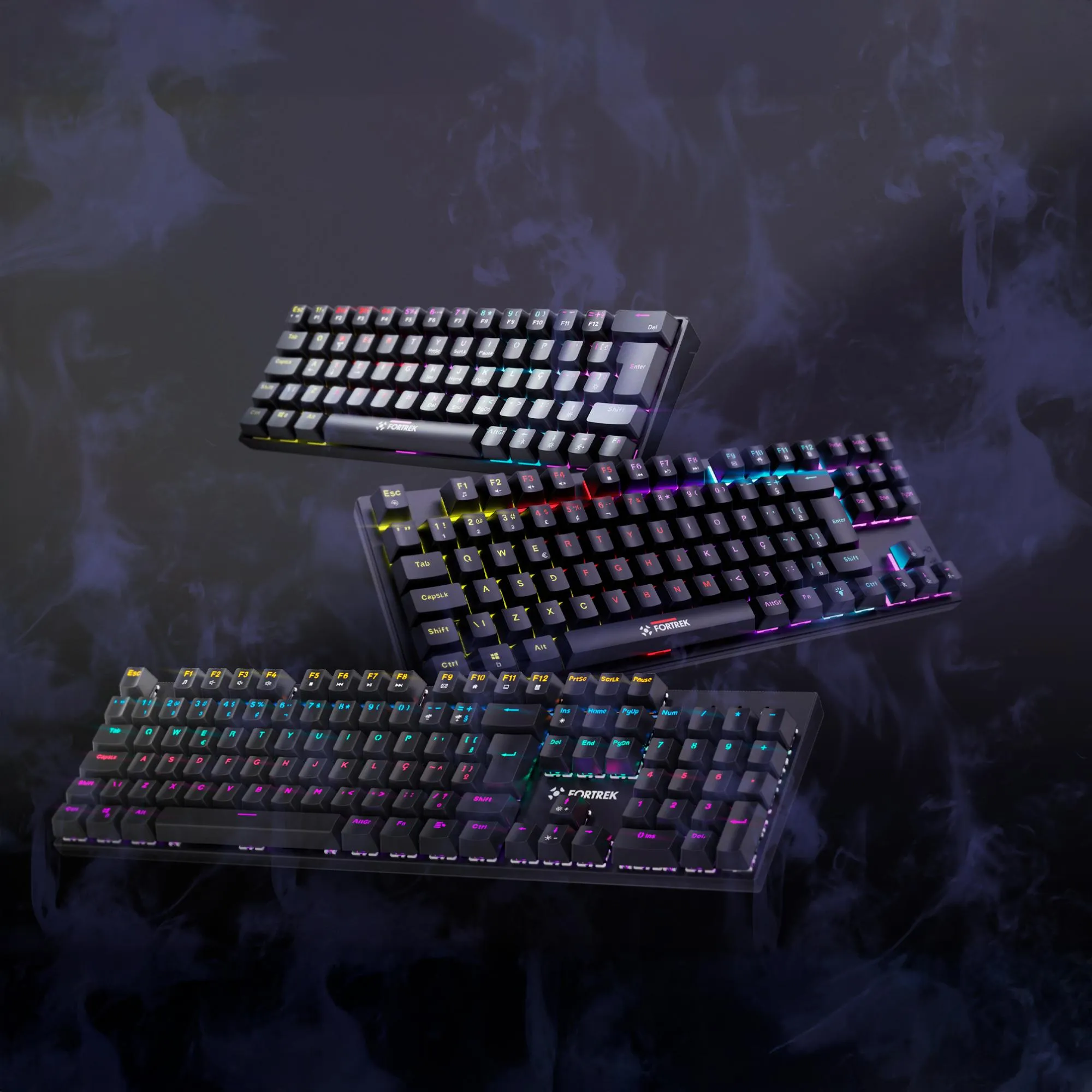 Teclado Gamer Mecânico Fortrek Gravity 65 Compact Switch Outemu Red B