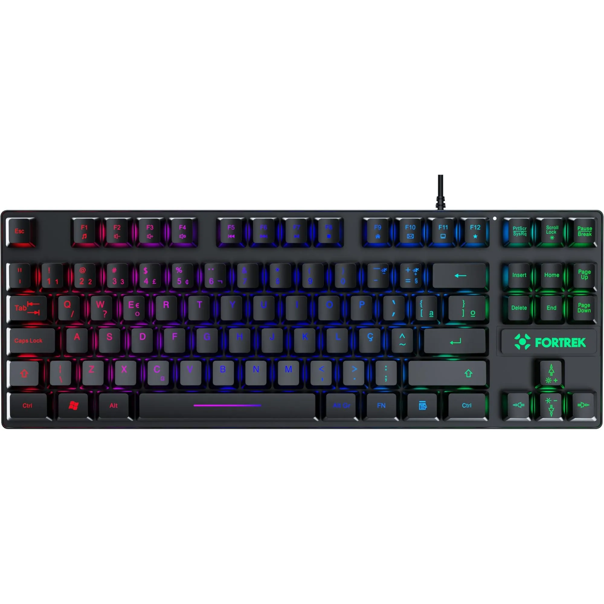 Teclado Gamer Fortrek Fearless 80 TKL Preto - Hayamax