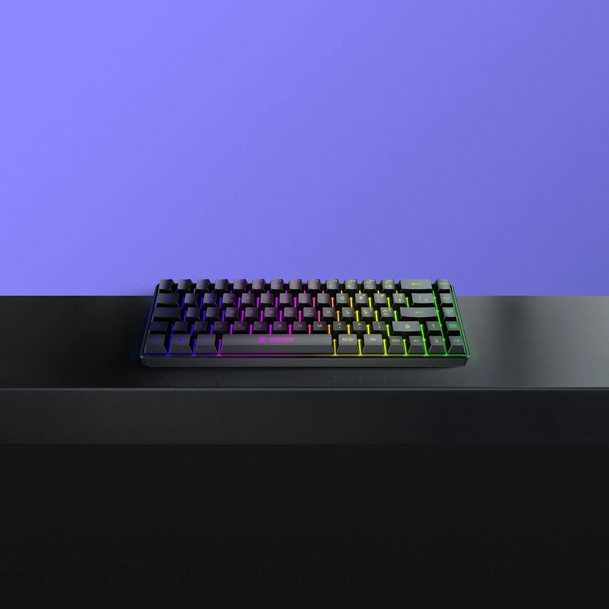 Teclado Gamer Fortrek Fearless 65 Compact Preto