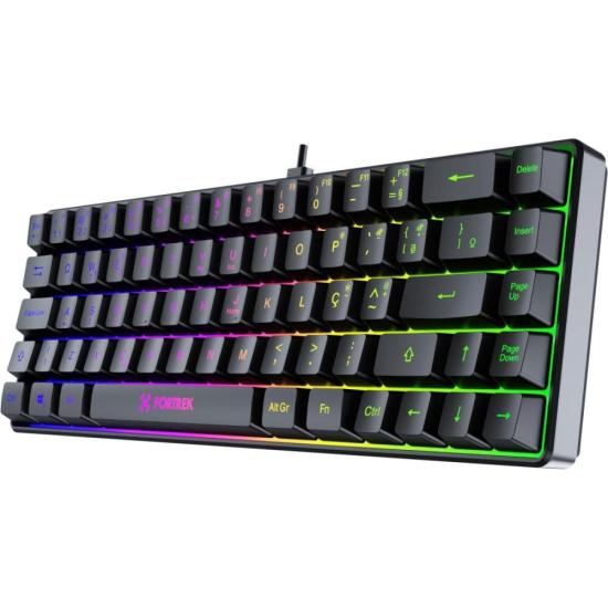 Teclado Gamer Fortrek Fearless 65 Compact Preto