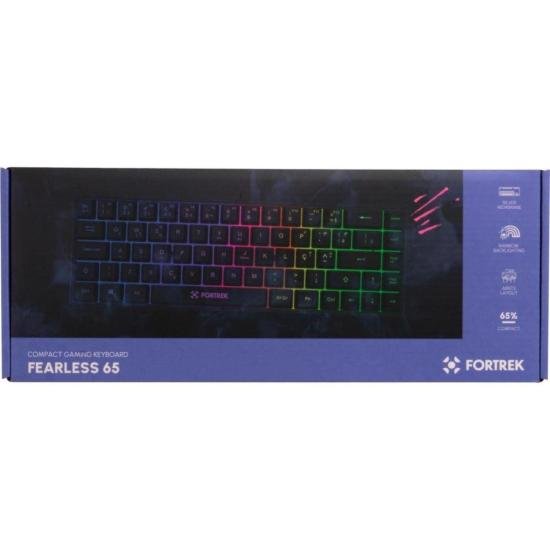 Teclado Gamer Fortrek Fearless 65 Compact Preto