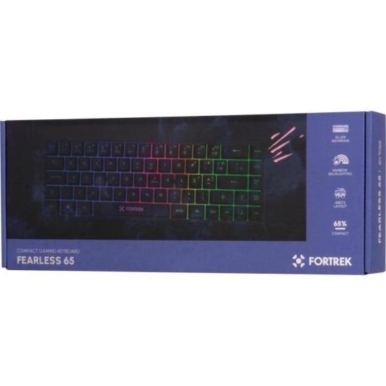 Teclado Gamer Fortrek Fearless 65 Compact Preto